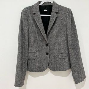 J. Crew Gray Wool Blend Blazer Size 12